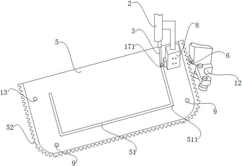 Full-automatic template machine provided with gear