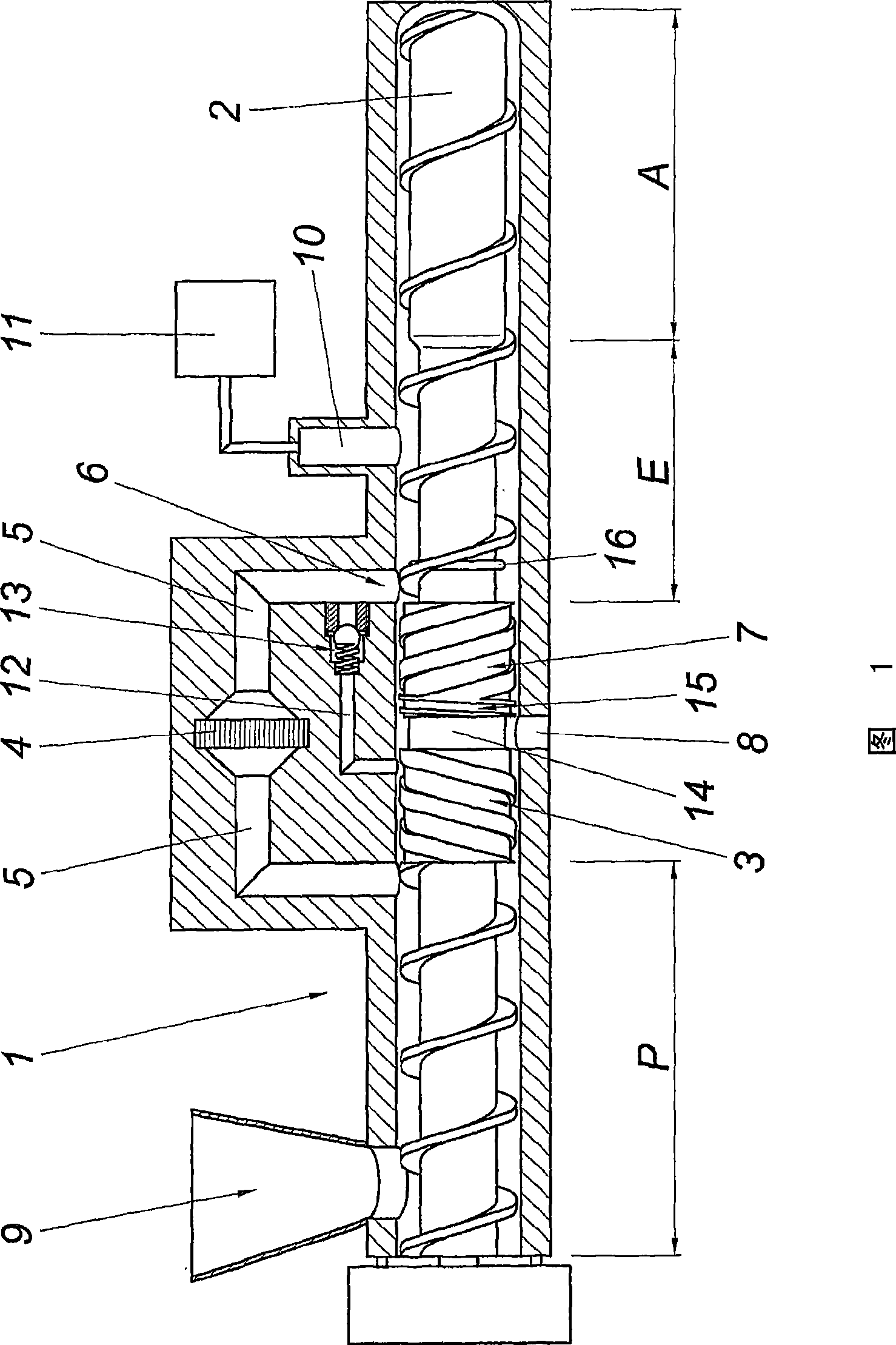 Device for degassing and filtering plastic melts