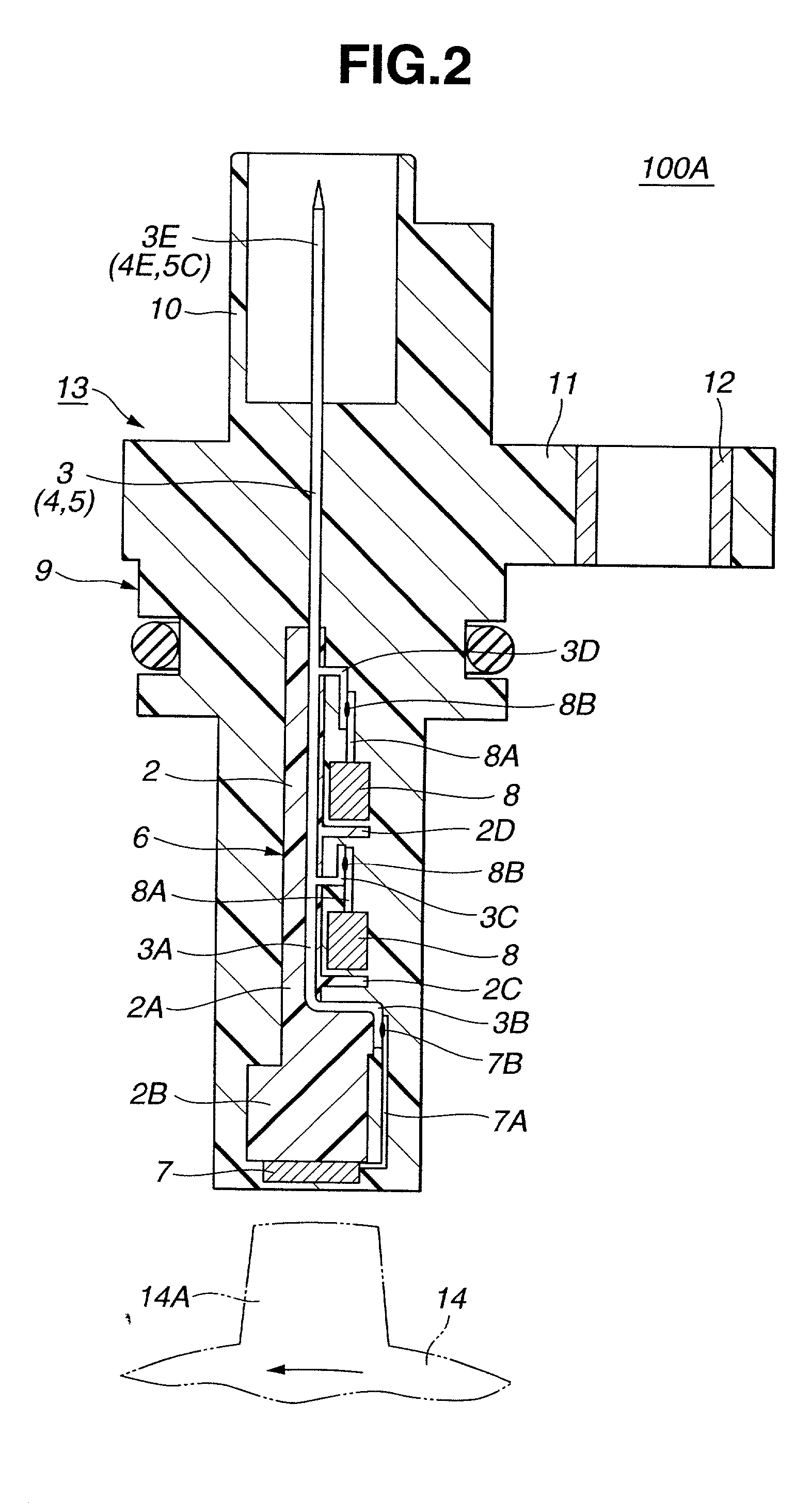 Rotation detecting device and method of producing same