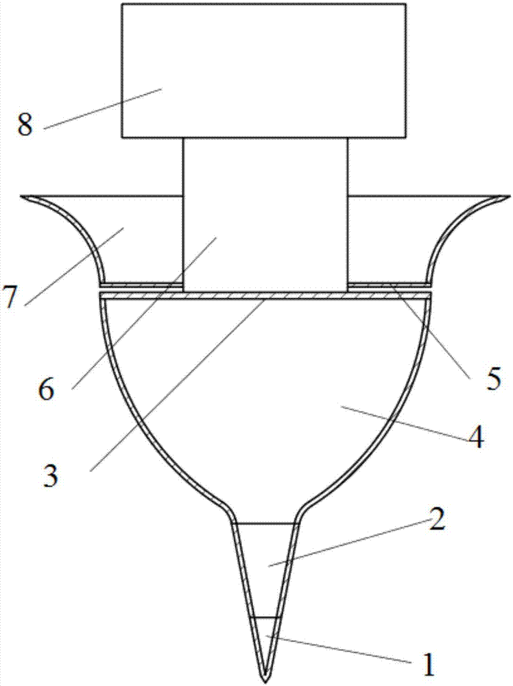 A large-cavity-sleeve deep-hole integrated molding method and device for seedling transplanting