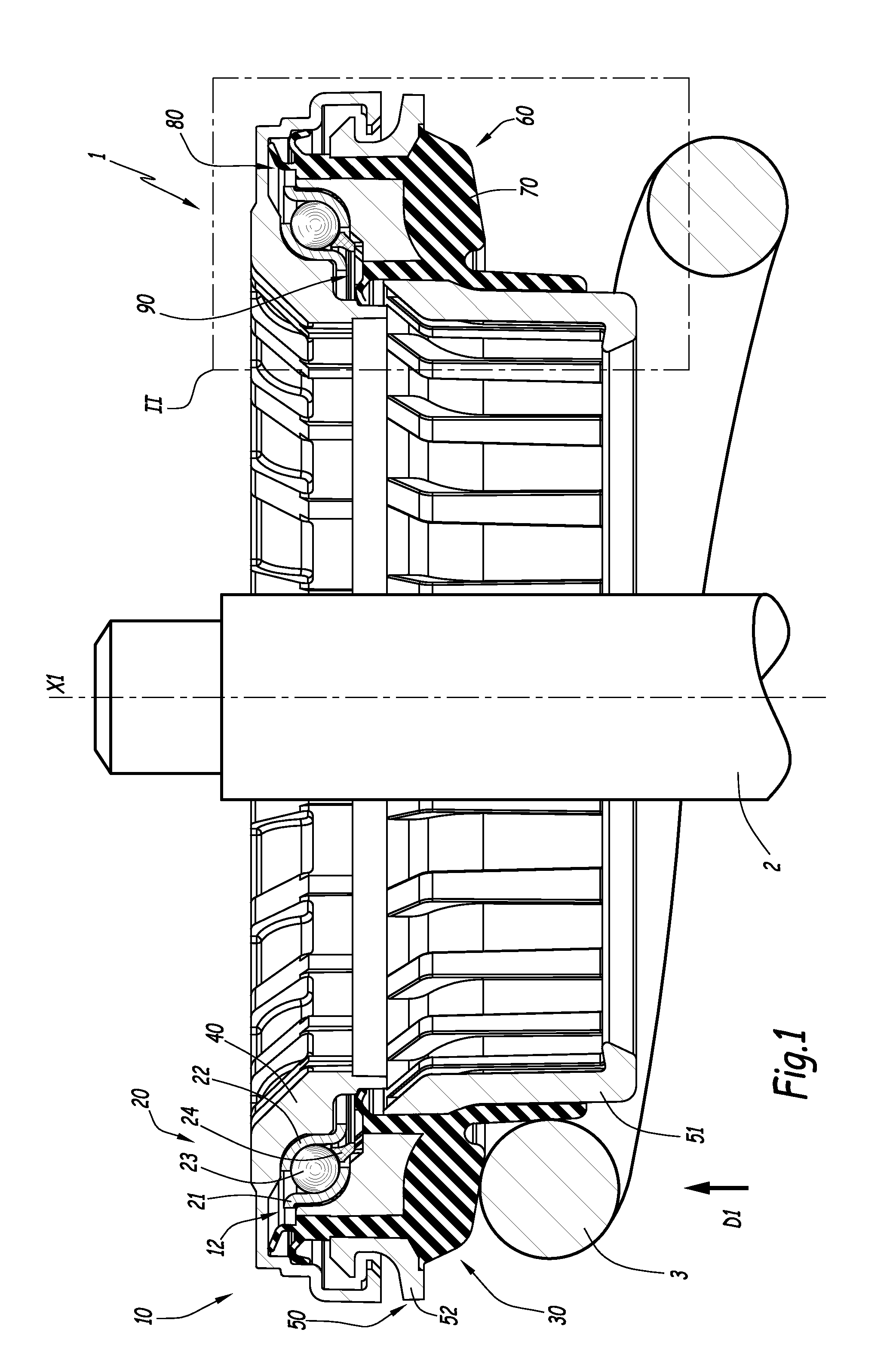 Suspension bearing device, motor vehicle equipped with such a strut bearing device and manufacturing method