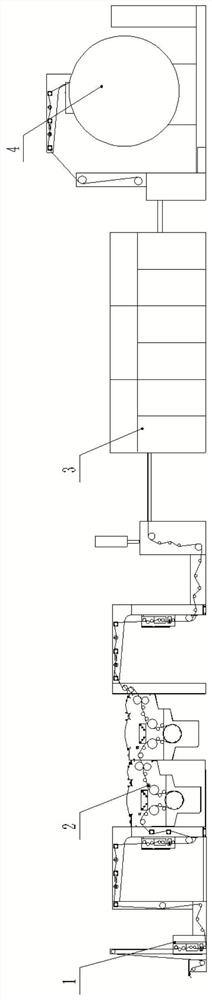 Textile dyeing and finishing integrated production system with cold air function