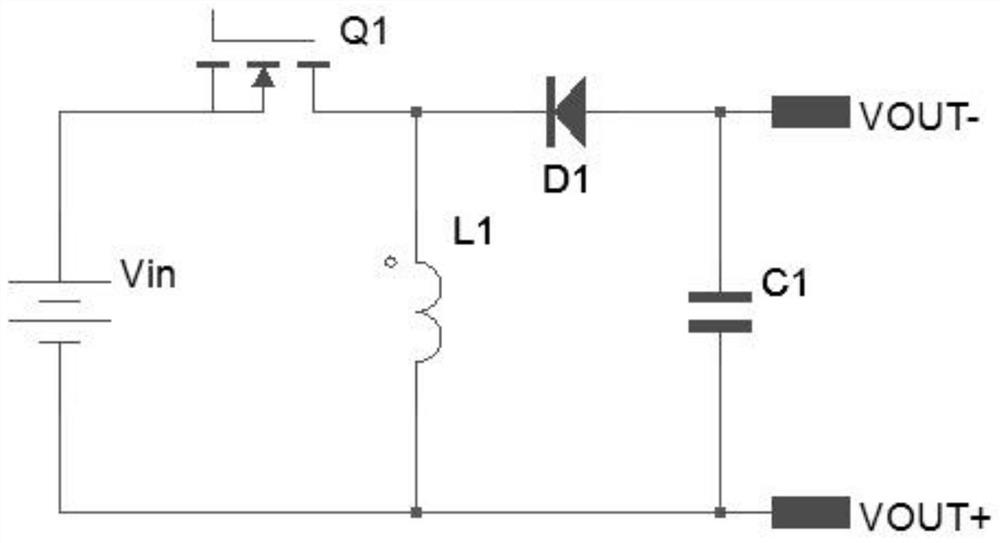 Wide voltage input four-tube buck-boost circuit