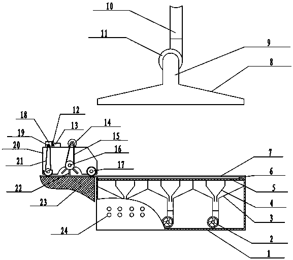 Automatic turning and airing system for brewing grains