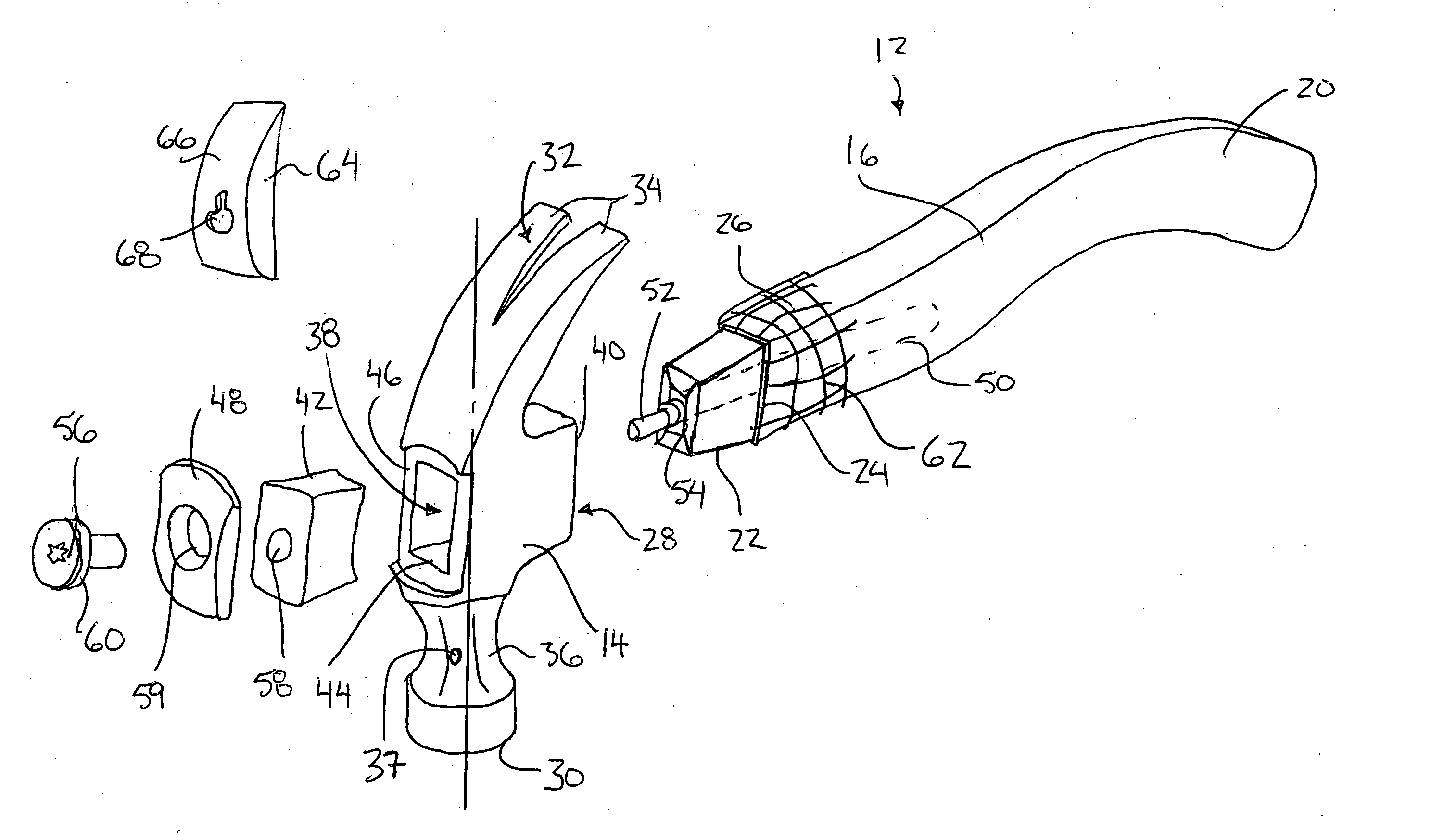 Ergonomic tool handle and related hammer system