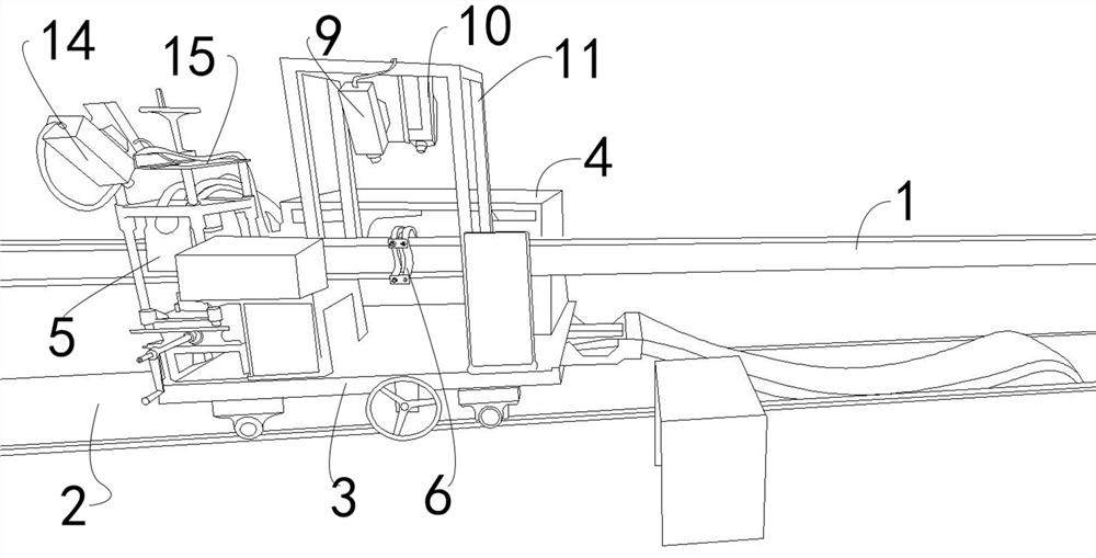 Heat treatment control system and heat treatment method for steel rail welding seams