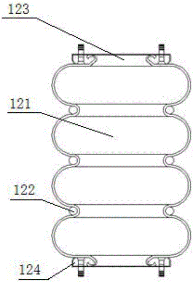 Stiffness adjustment device of double-coupling air spring