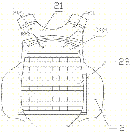 Quick undressing type bulletproof vest and quick undressing method thereof