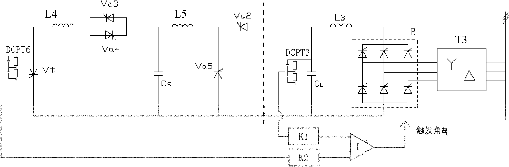 Device and method for testing multi-wave fault current testing device in converter valve operating test