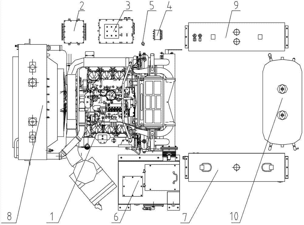 Electric-spraying explosion-proof diesel machine