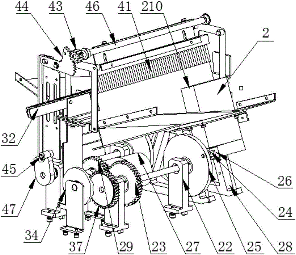 Double-sliding-block screw feeding and conveying mechanism