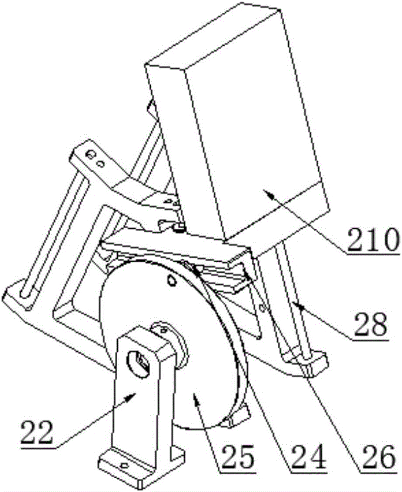 Double-sliding-block screw feeding and conveying mechanism