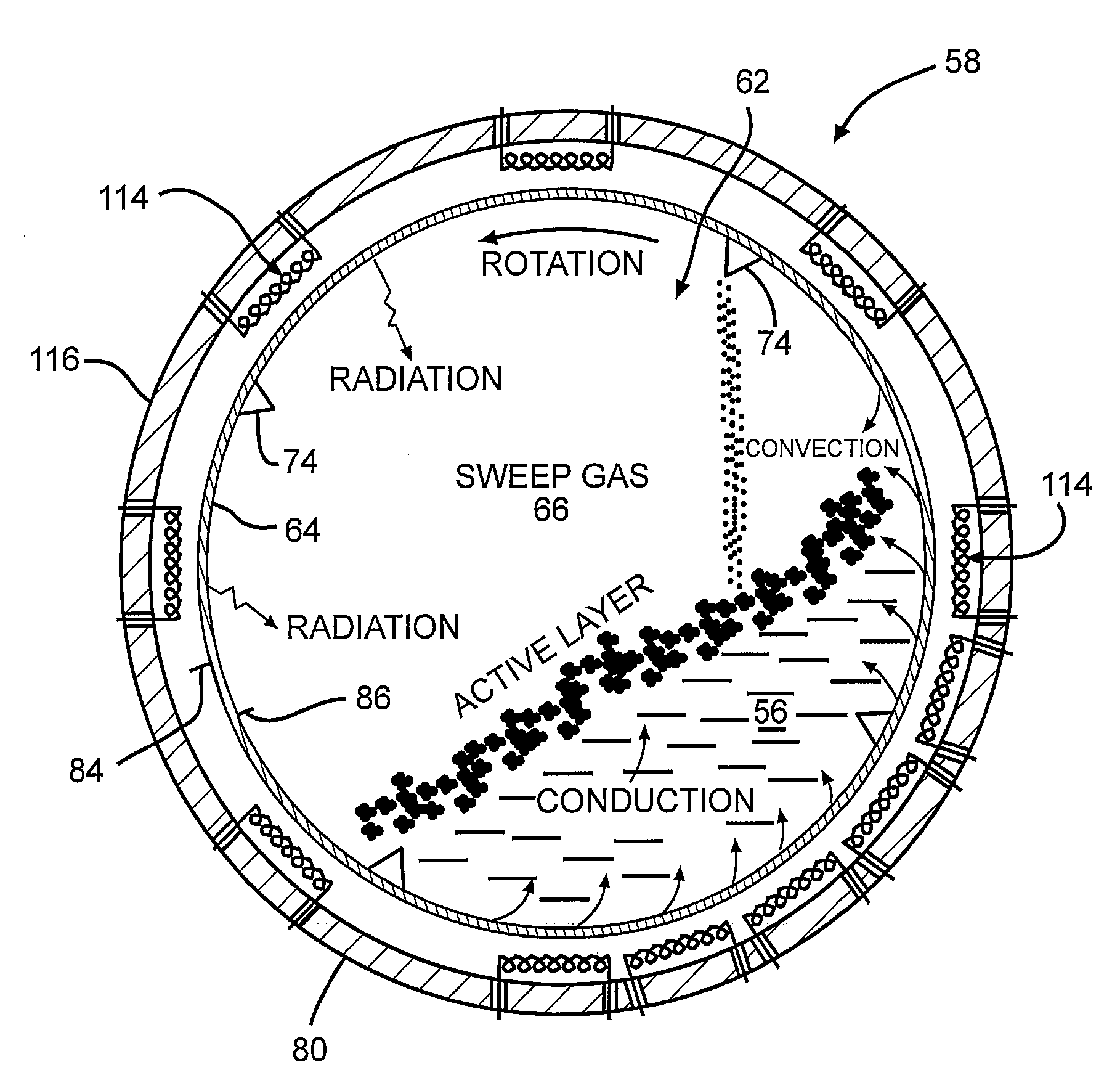 Process for treating agglomerating coal by removing volatile components