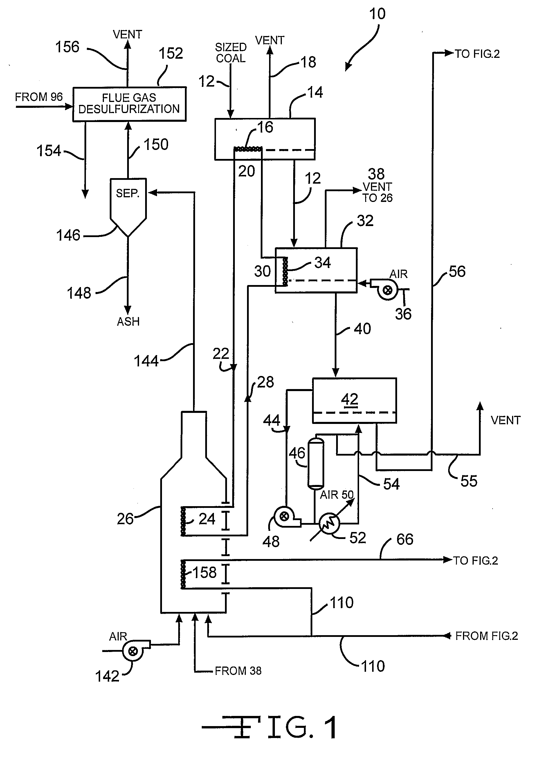 Process for treating agglomerating coal by removing volatile components