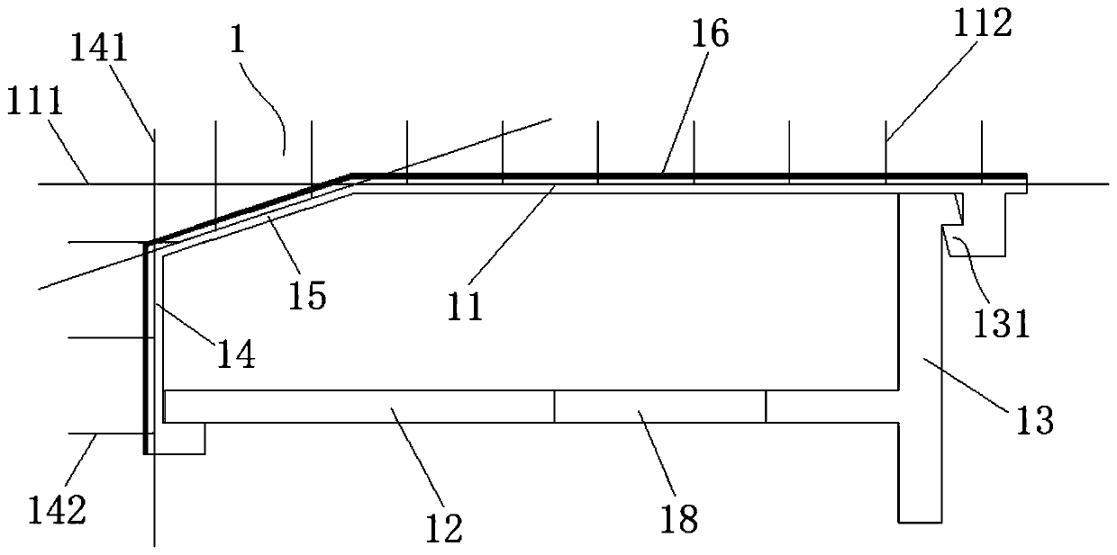 Prefabricated rail top air duct and construction method thereof