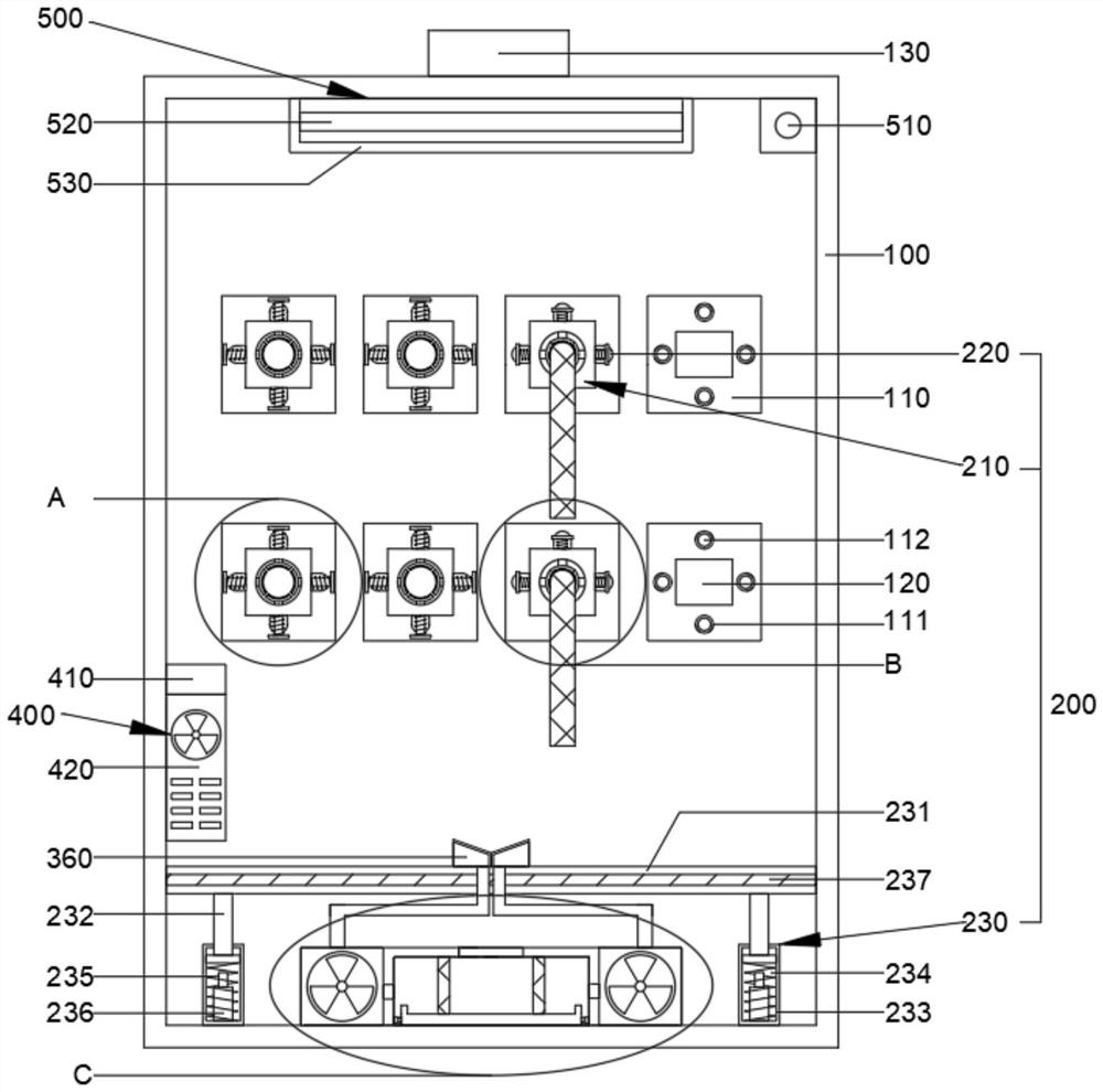 Electric control cabinet with automatic early warning function