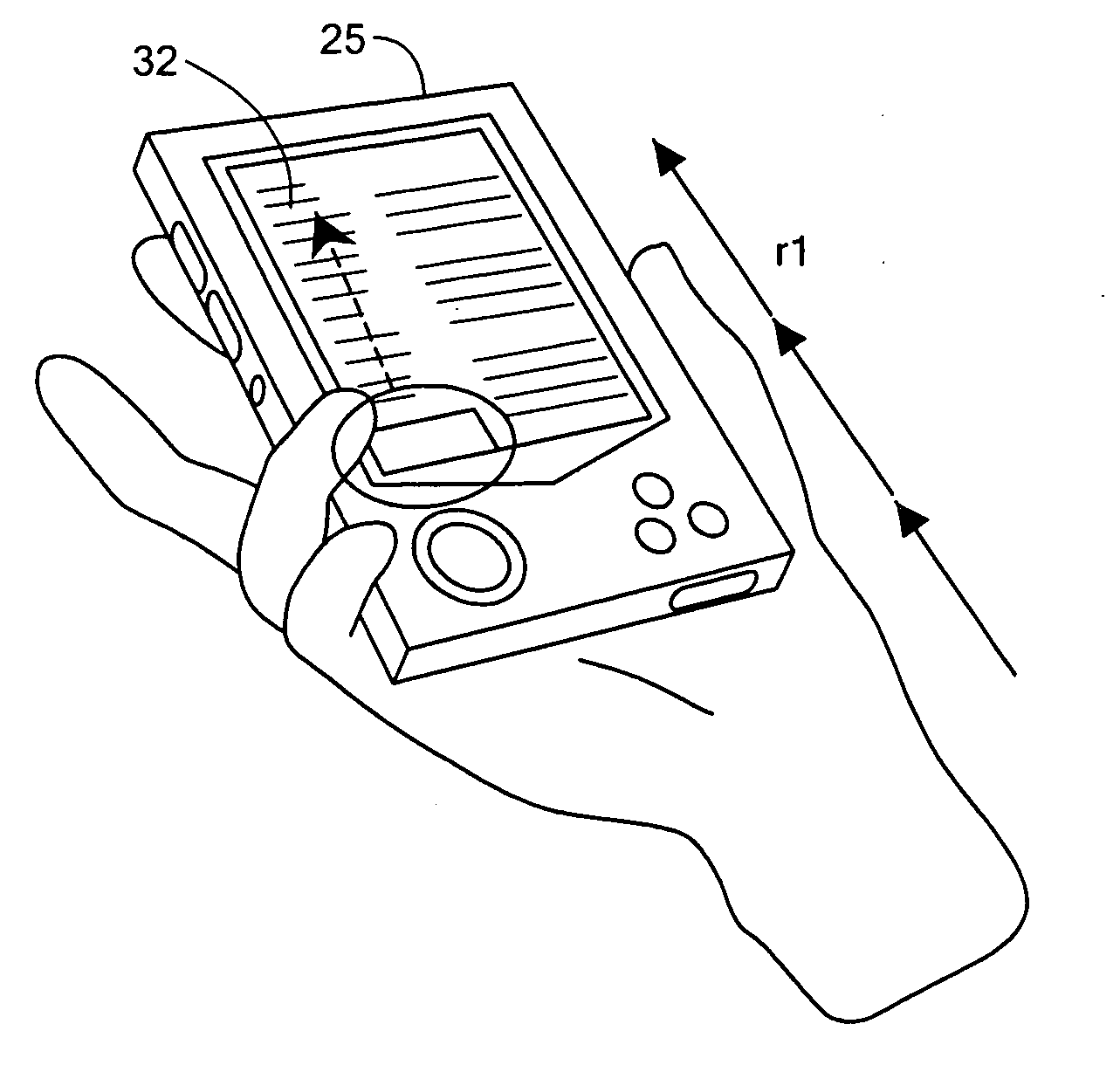 Air-writing and motion sensing input for portable devices