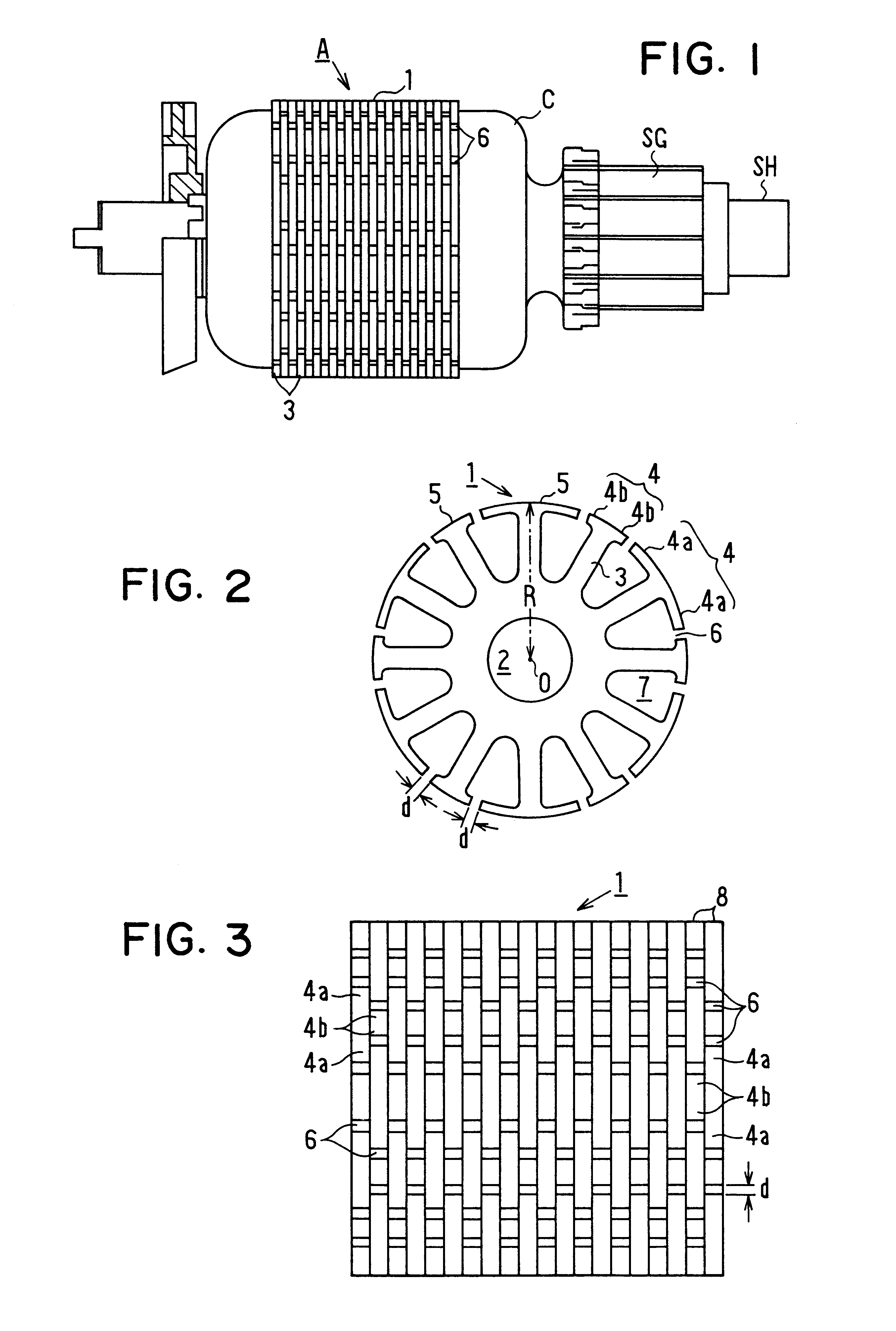 Core sheet, core and method of manufacturing an armature