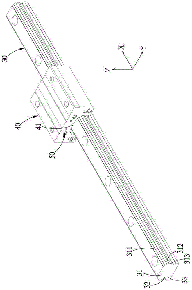Linear sliding rail with six columns of rolling balls