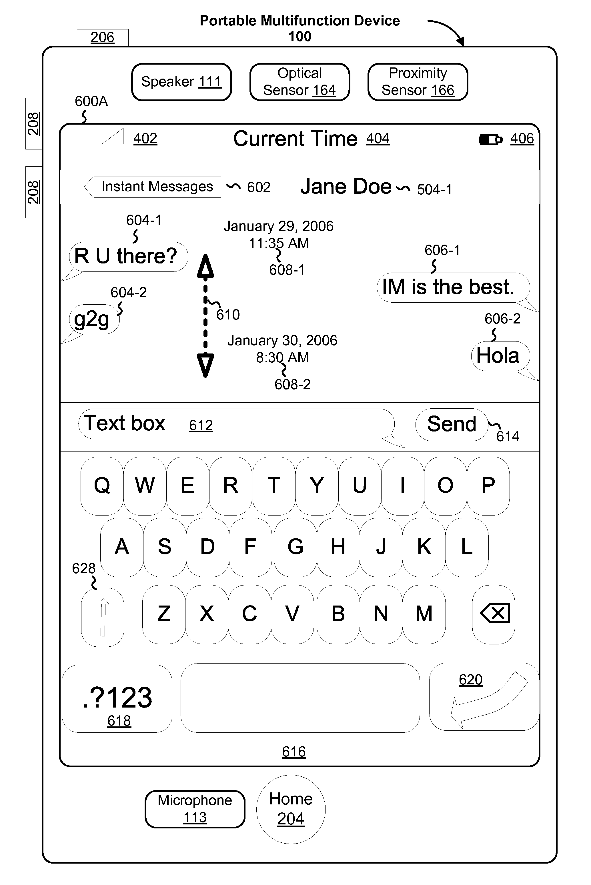 Soft Keyboard Display for a Portable Multifunction Device