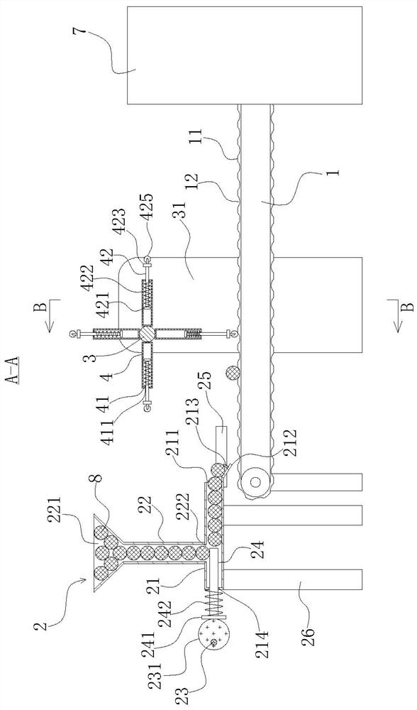 A feeding device for pipe cutting