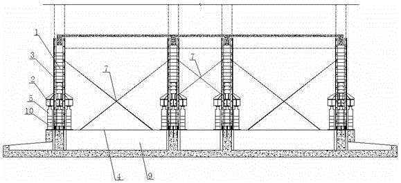 Steel slide way jacking building layer increasing device