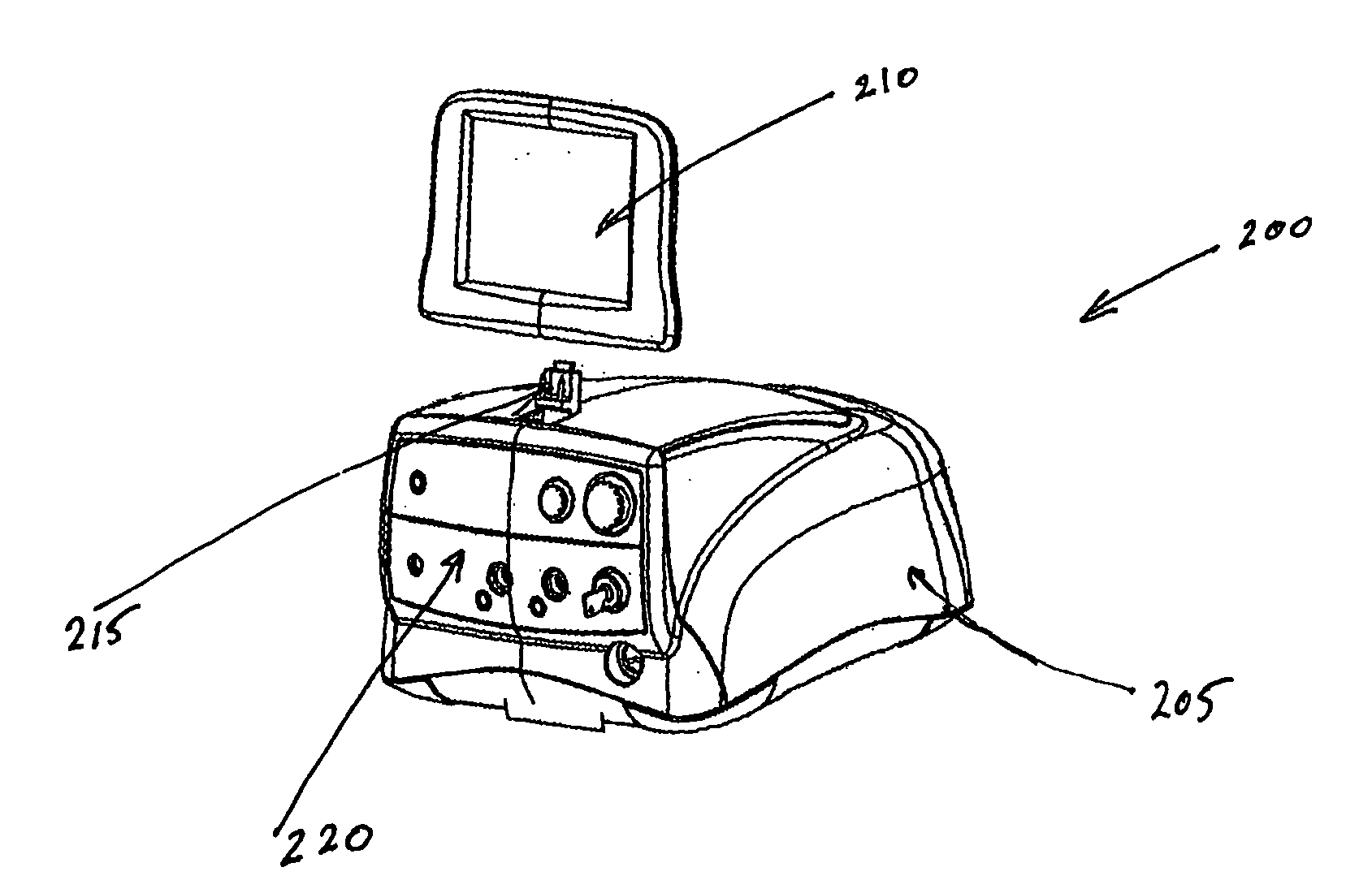 Surgical machine with removable display