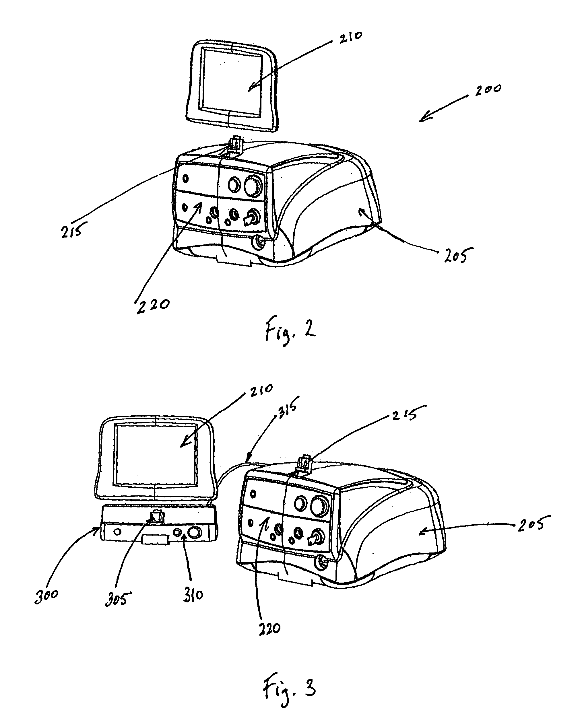 Surgical machine with removable display