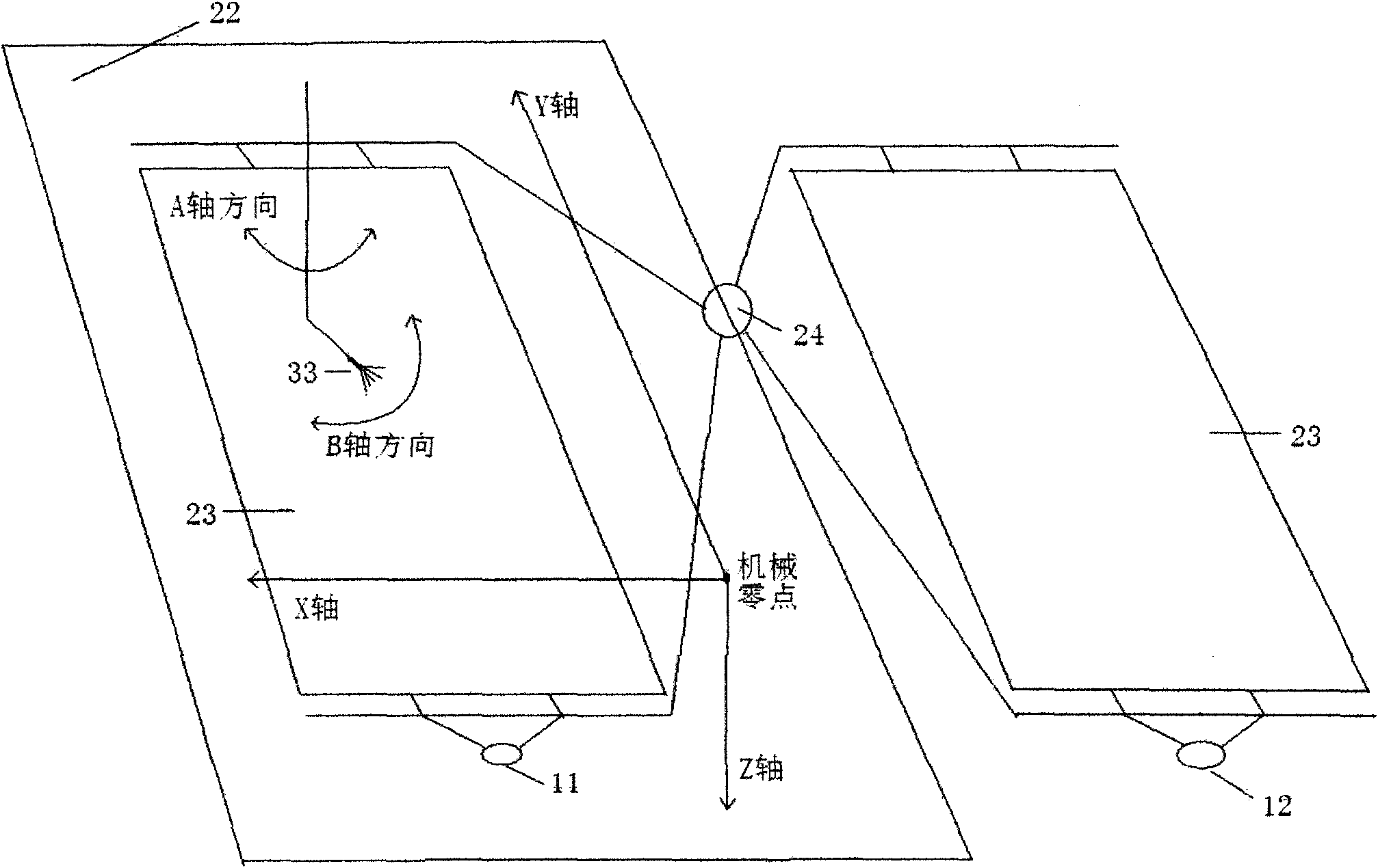 Control method of numerical control spraying device for flat plate spraying