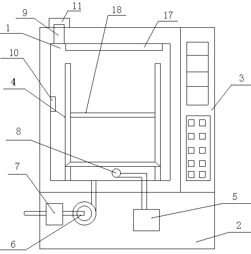 Water condensation preventing microwave vacuum drier