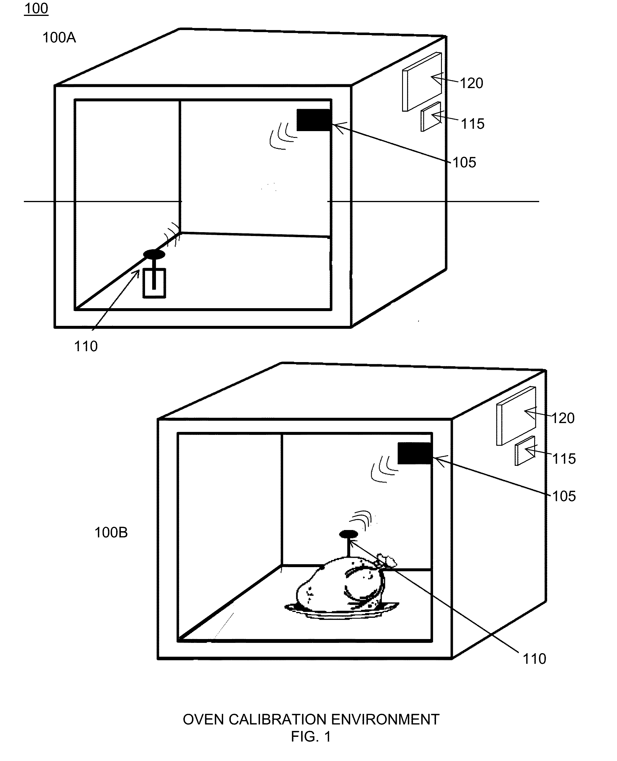 Wireless culinary probe calibration method and system