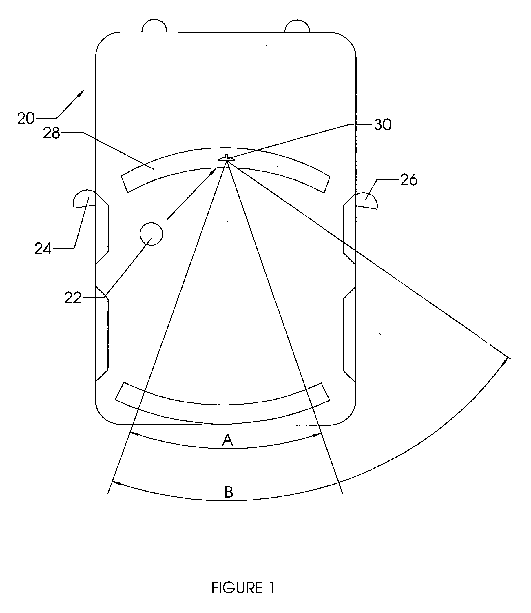 Flip-up convex mirror attachment