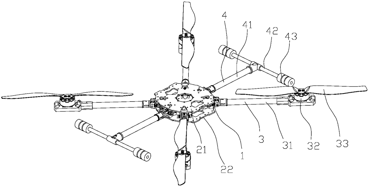 Folding connecting module for connecting unmanned aerial vehicle body and arm and unmanned aerial vehicle