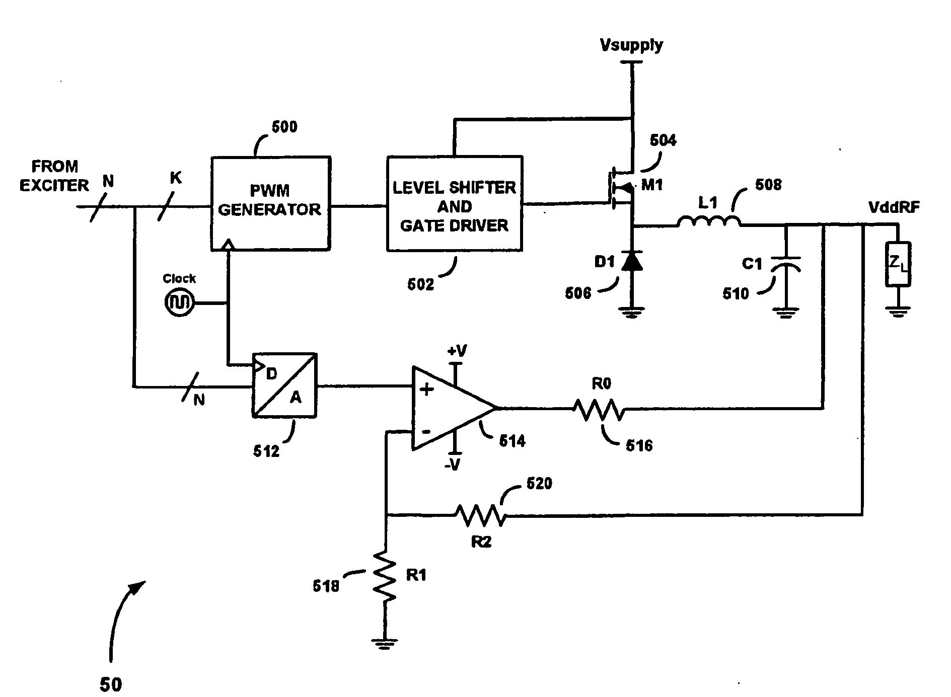 Enhanced hybrid class-S modulator