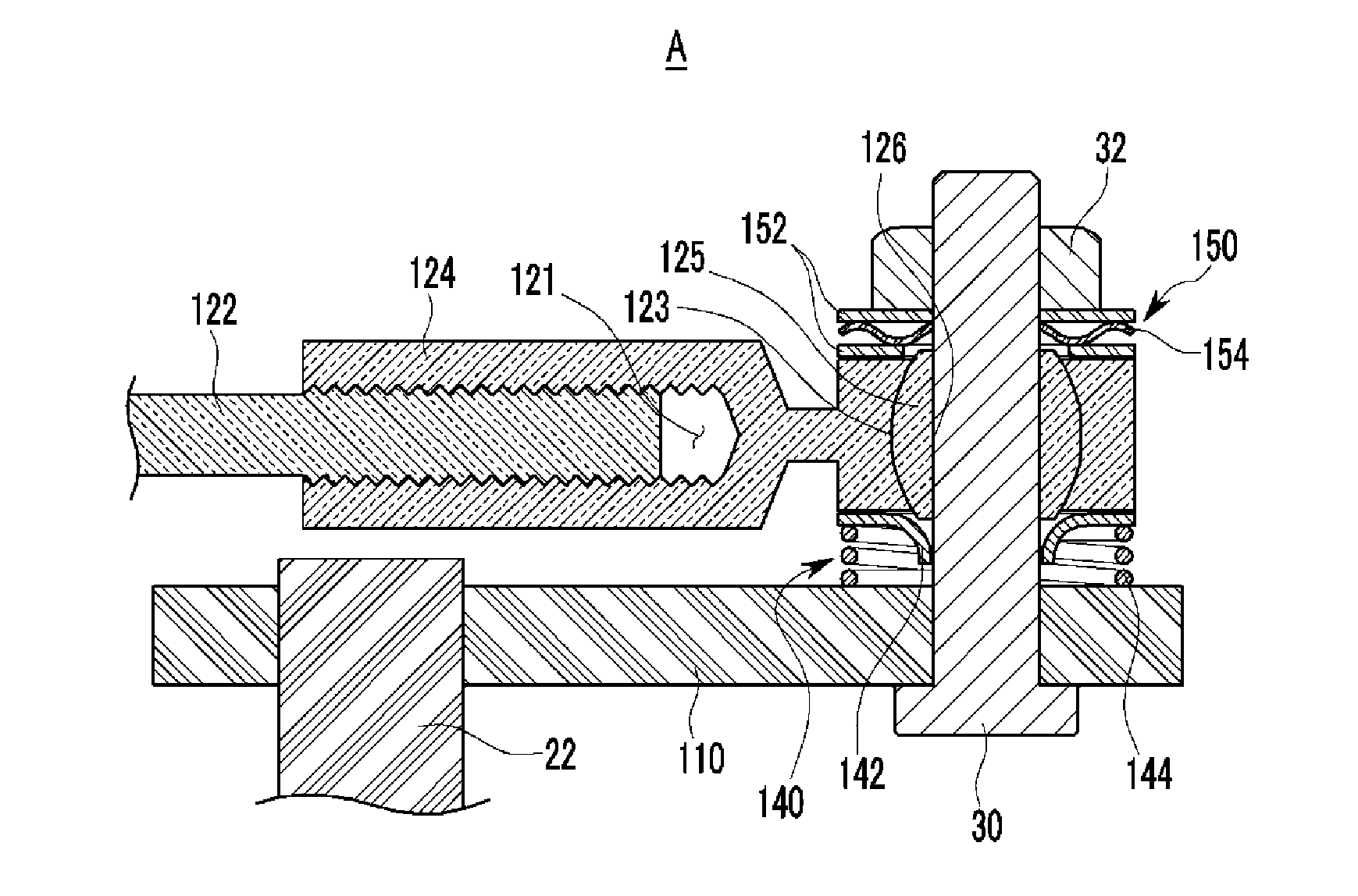 Washer for reducing noise and system for reducing noise of wastegate valve apparatus by using the same