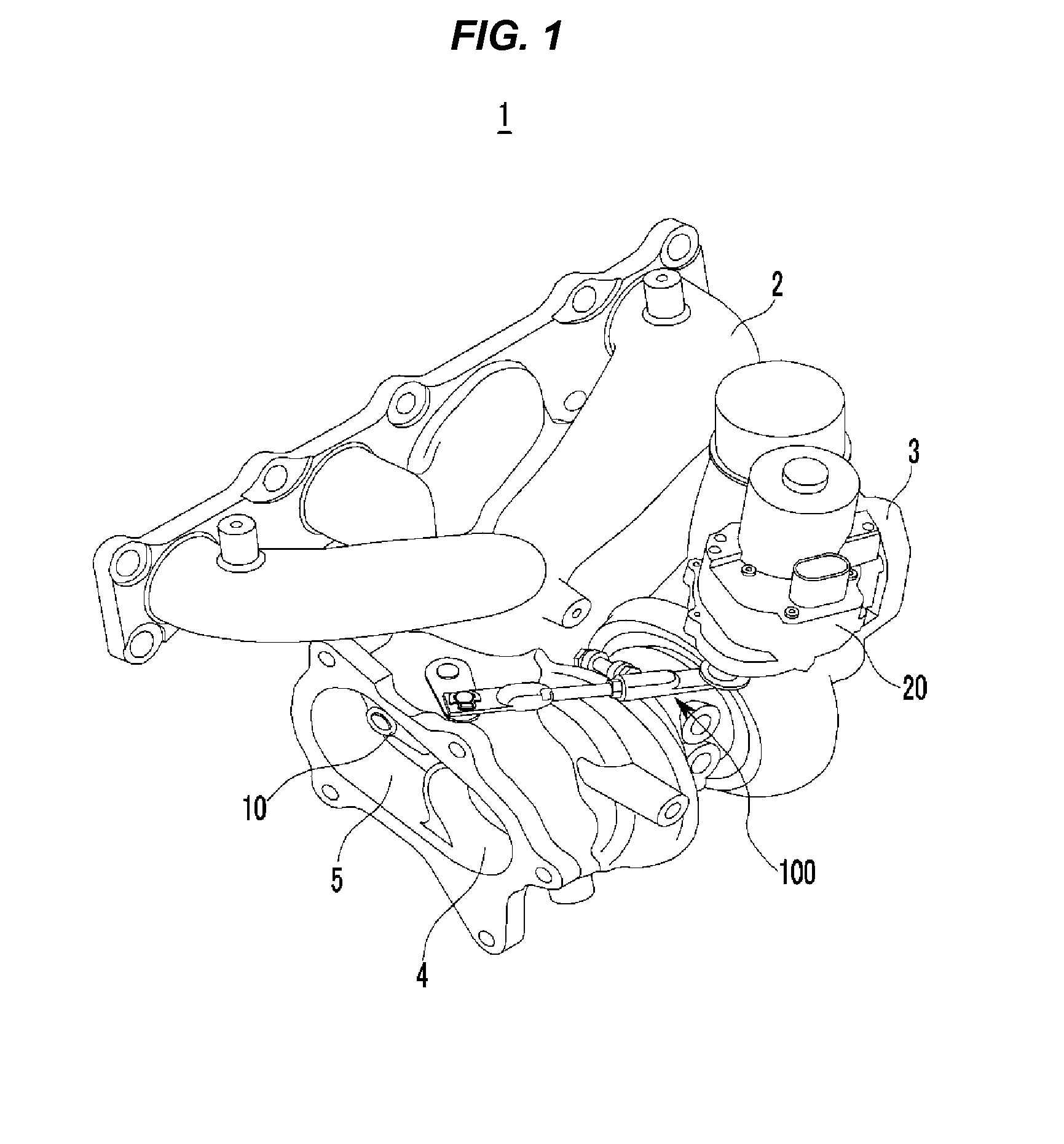 Washer for reducing noise and system for reducing noise of wastegate valve apparatus by using the same