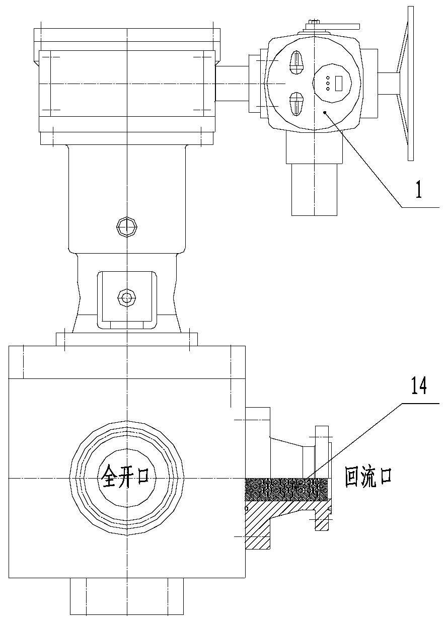 A high-pressure water pump outlet control valve