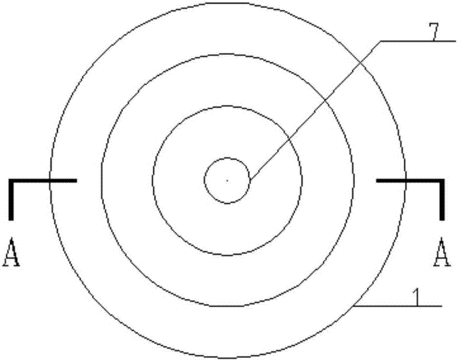 Round step type magnetic bio-membrane reactor