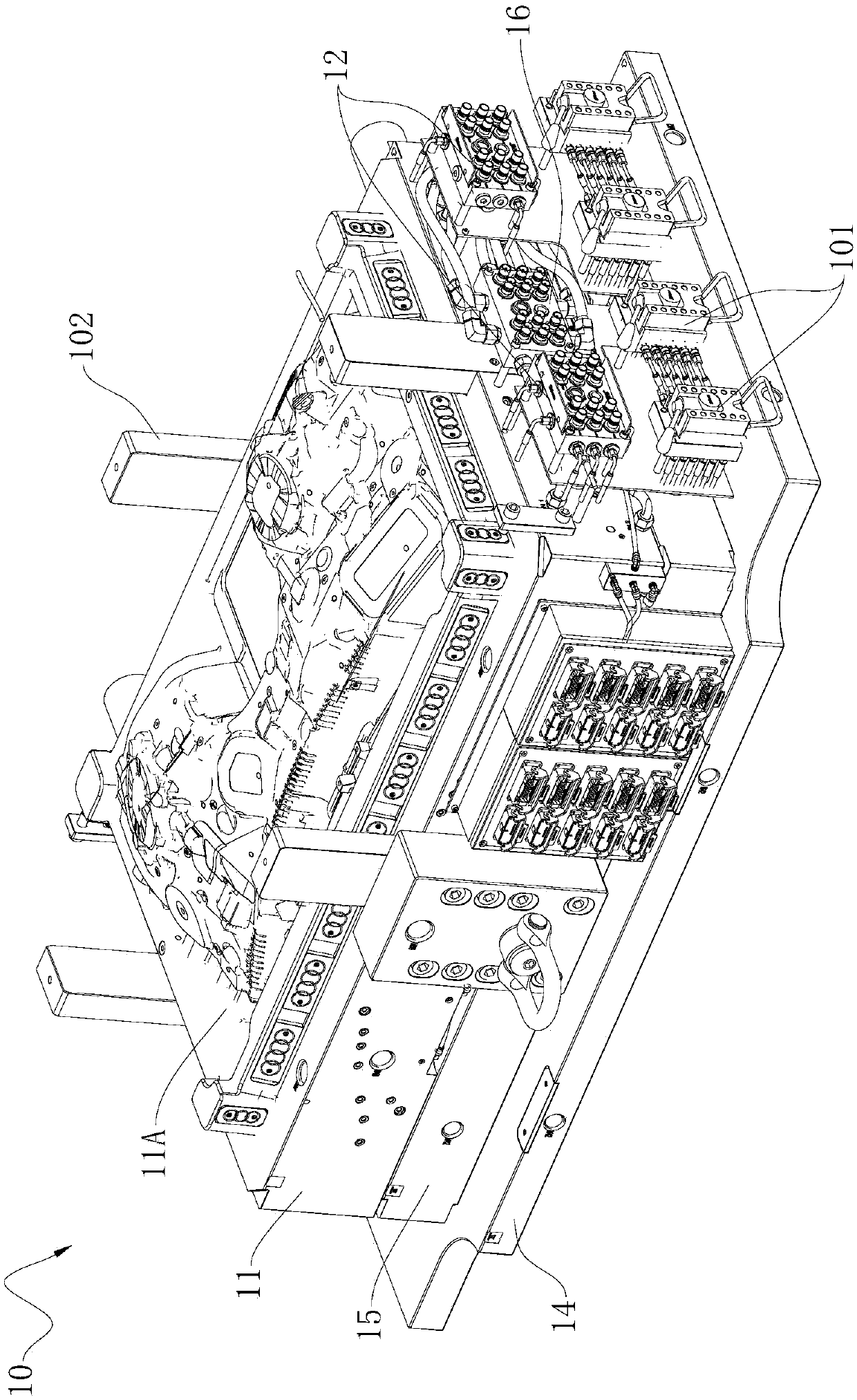 Ejector retainner plate free injection mold and product demoulding method thereof