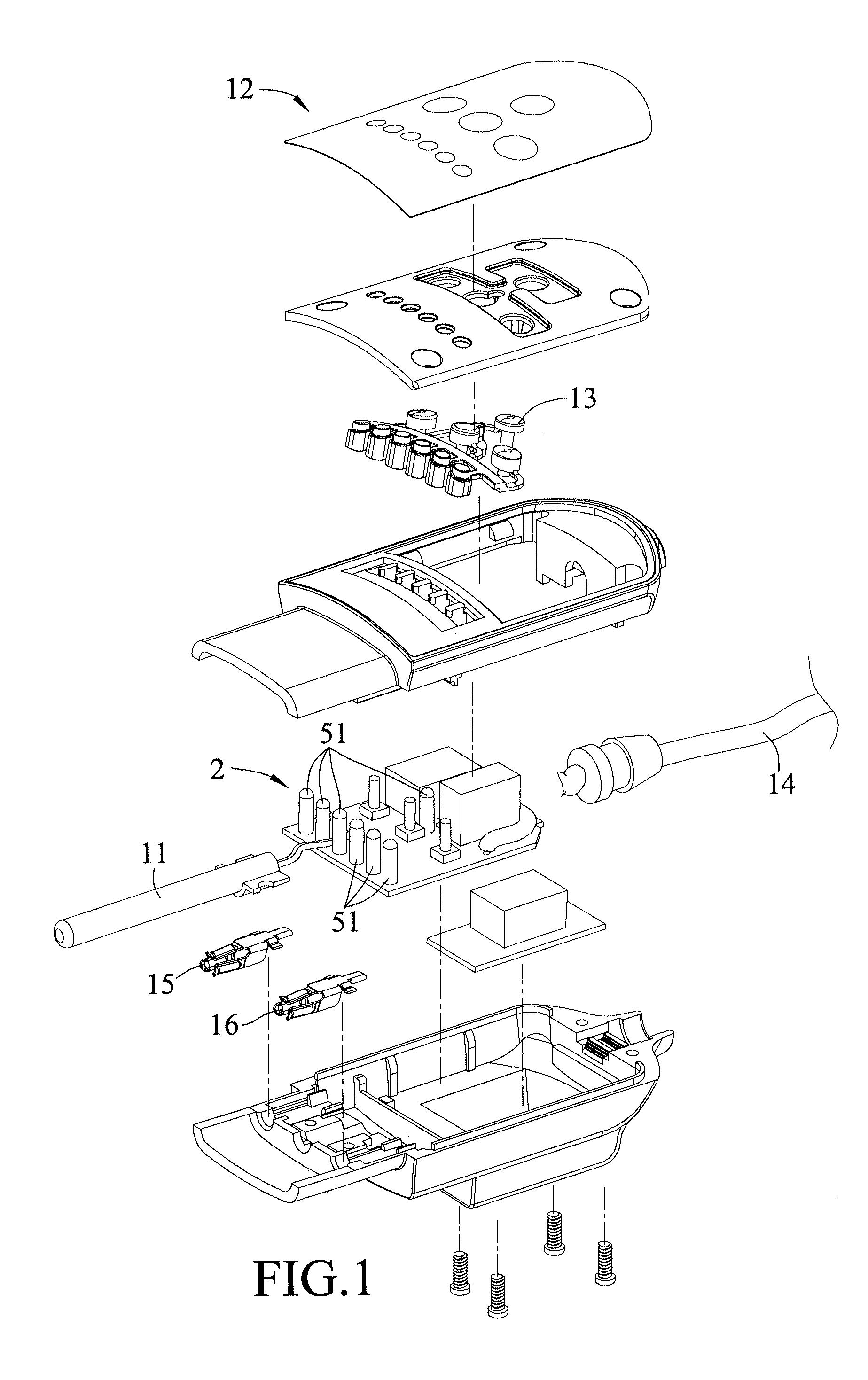 Electric Heating Control System for Controlling Electric Heating of a Load, and Electronic Temperature Sensing Device Including the Same