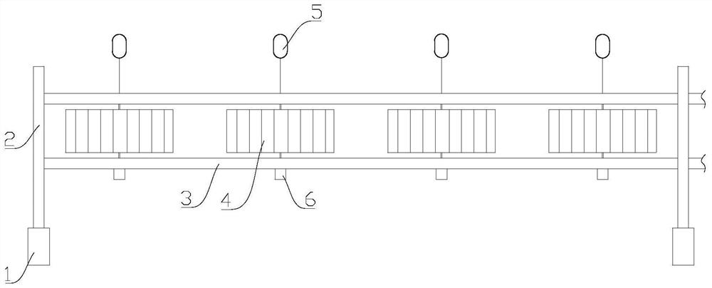 flexible mooring rail