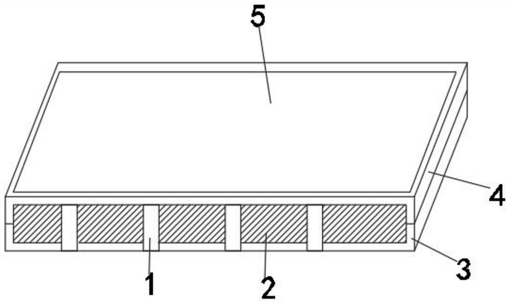 Anti-collision environment-friendly packaging box material and preparation method thereof