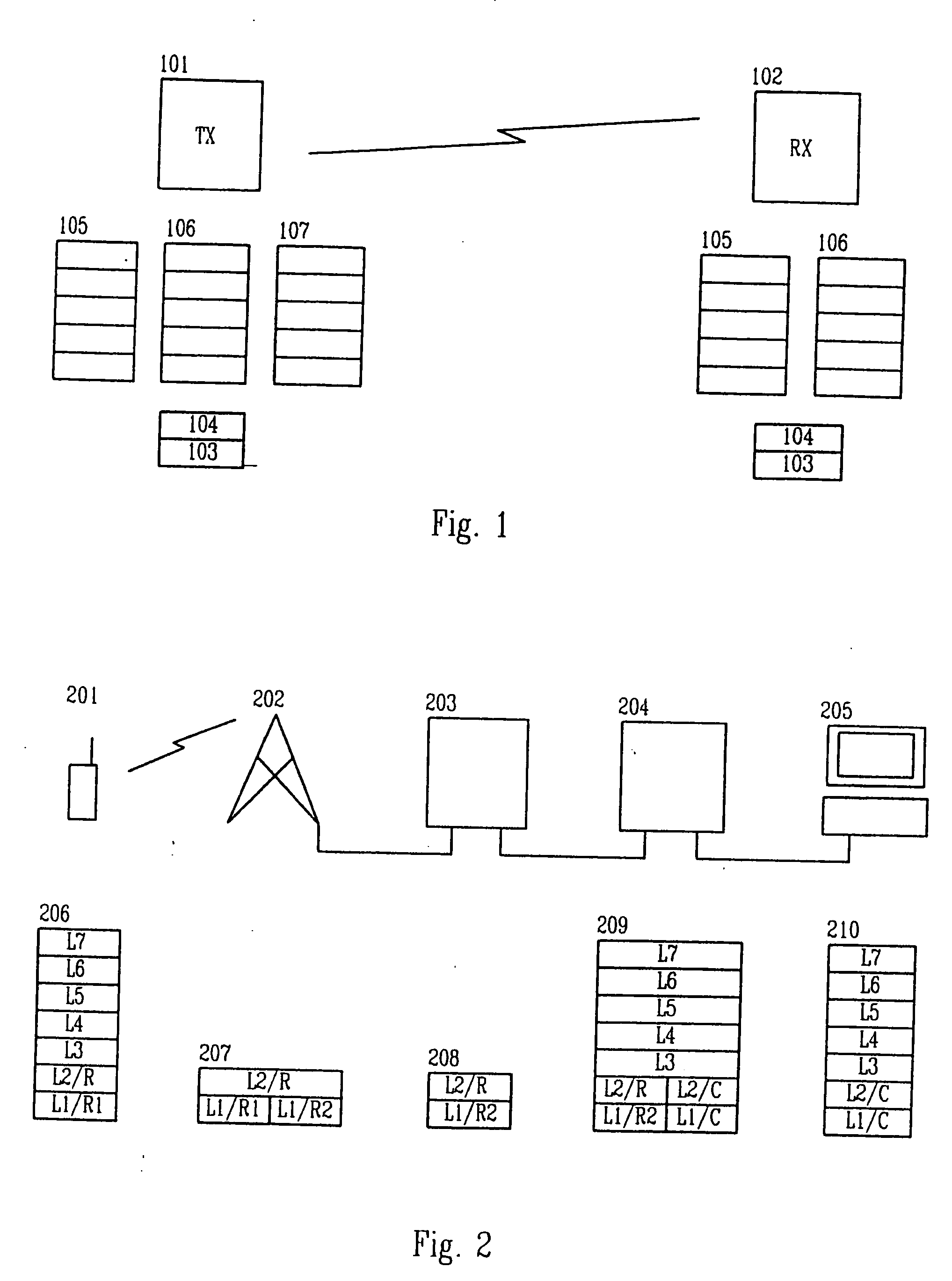 Method for informing layers of a protocol stack about the protocol in use