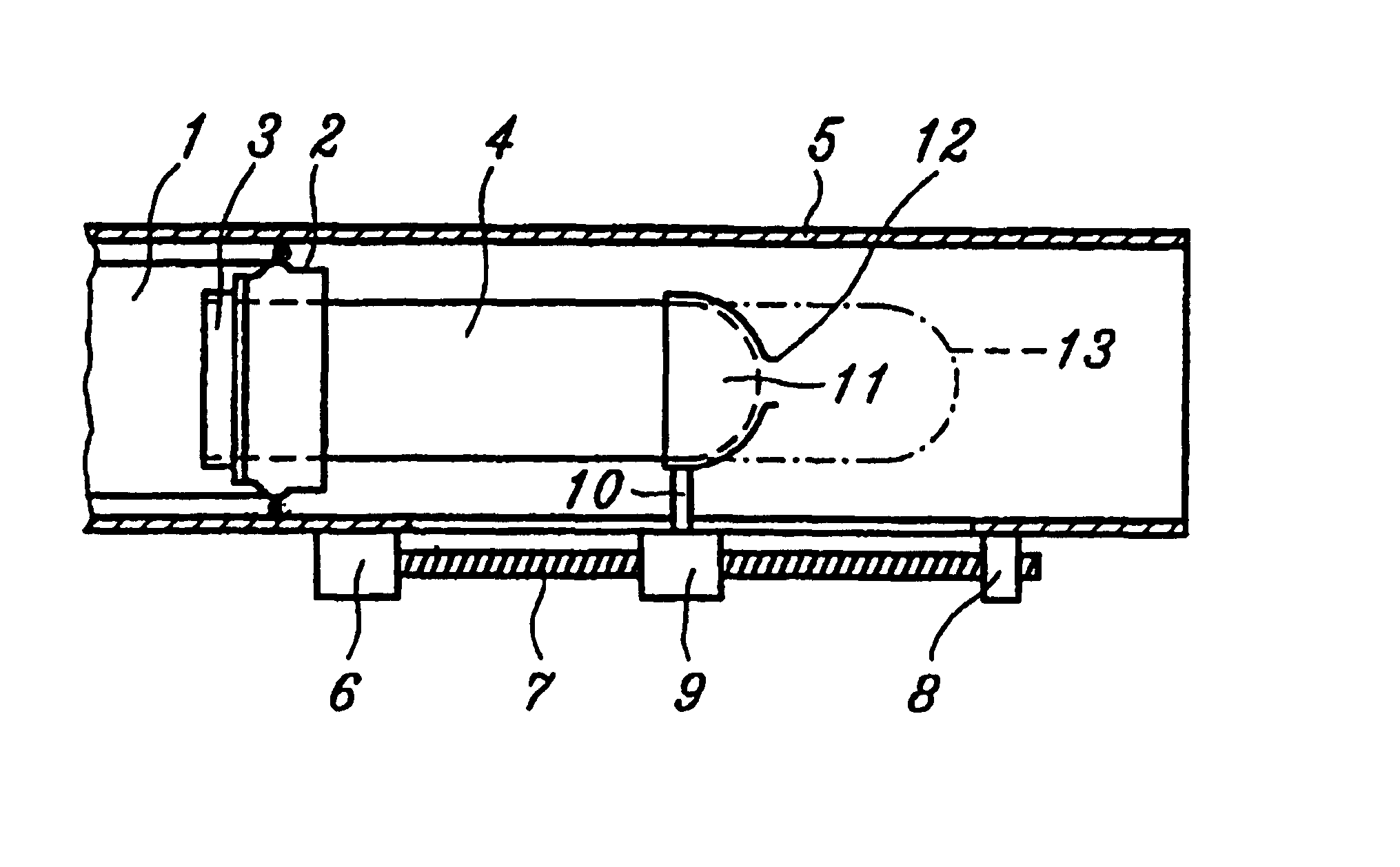 Device in ventilation ducts provided with adjustable filter means