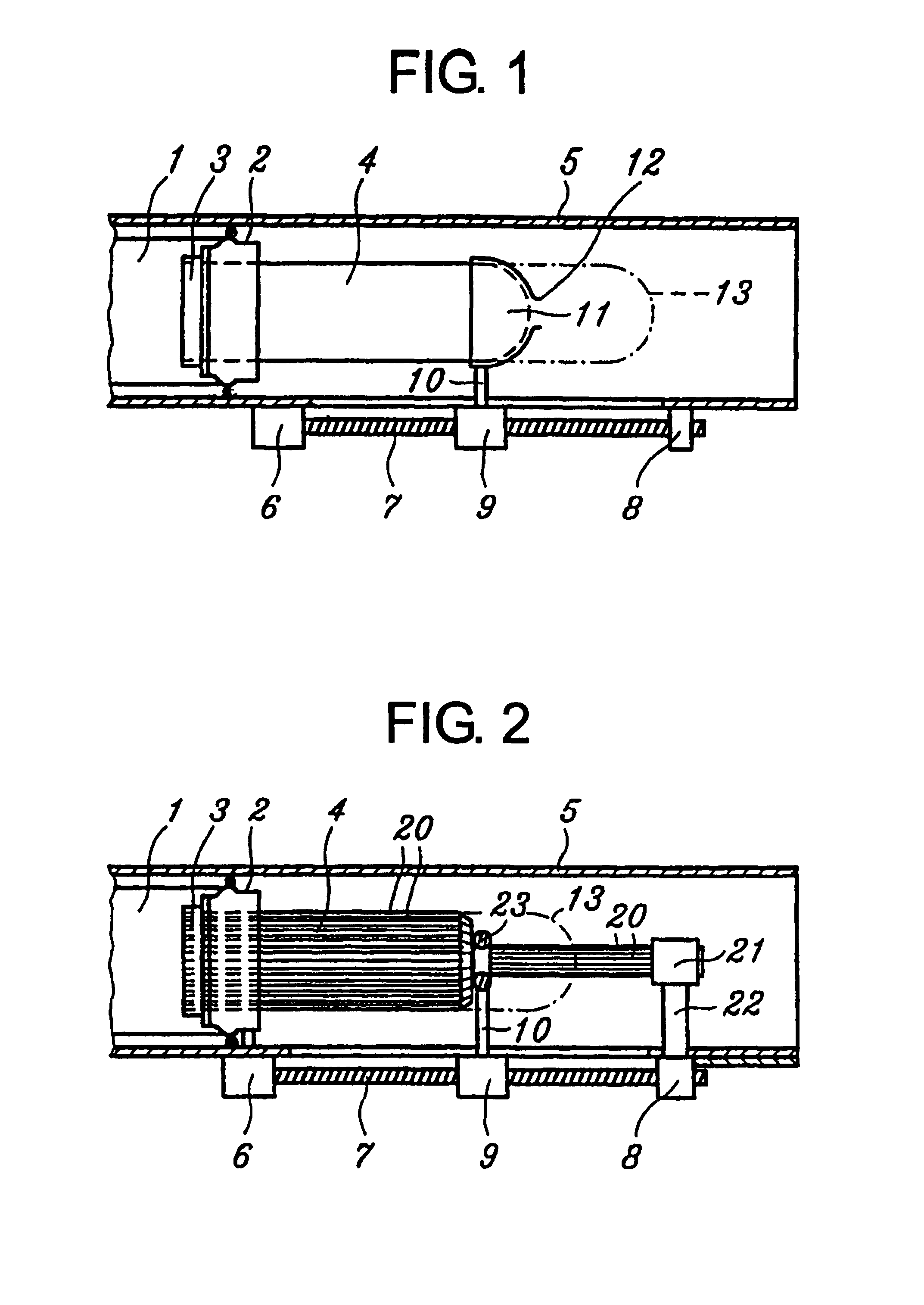 Device in ventilation ducts provided with adjustable filter means