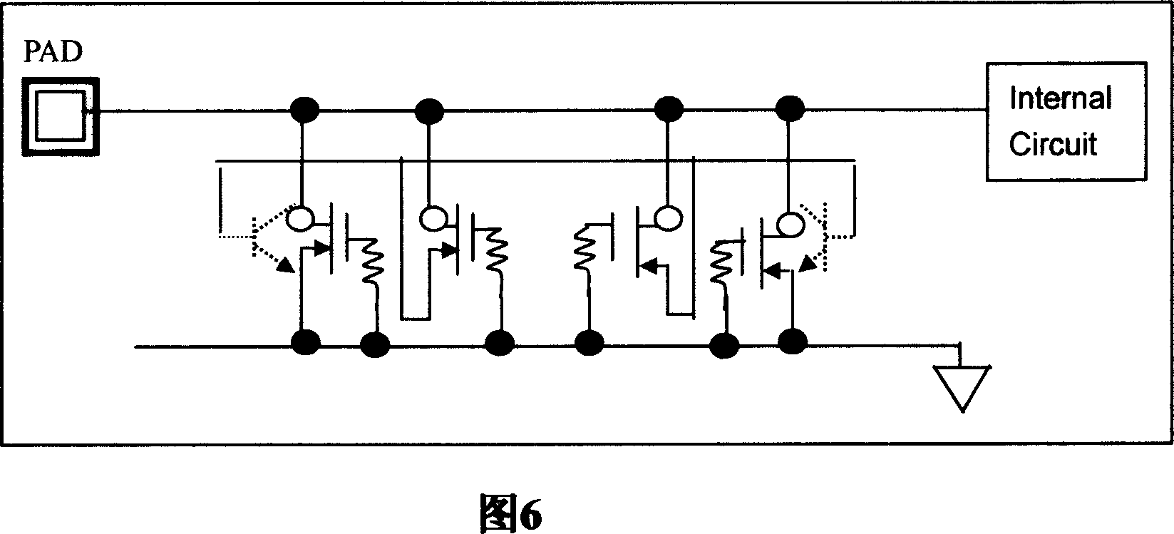 Electrostatic-proof protection structure using NMOS