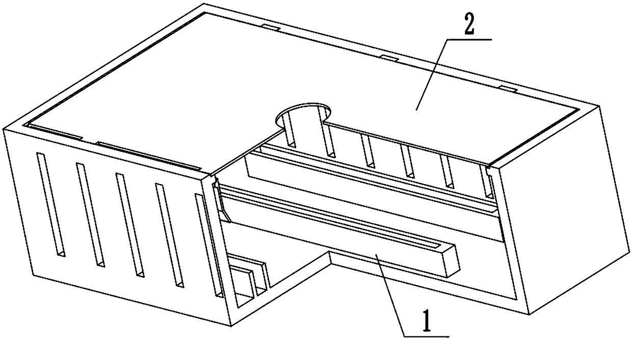 A server case rear hard disk baffle plate