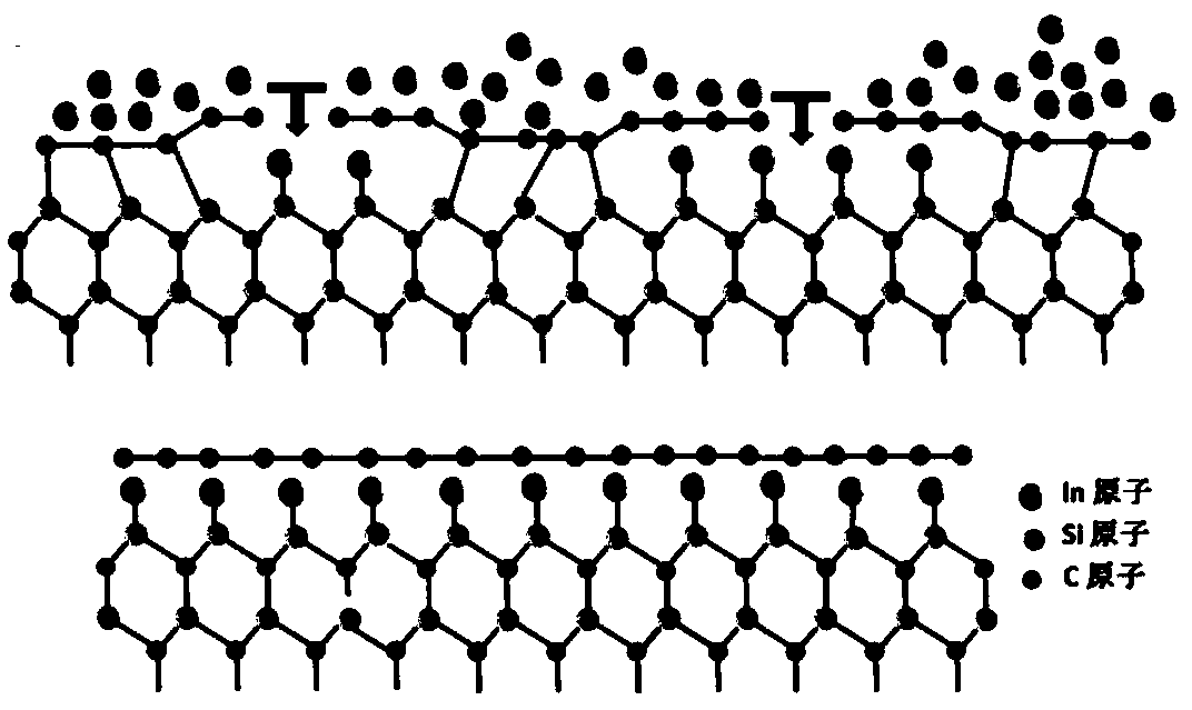 Method for preparing single-layer large-area graphene by utilizing metal intercalation