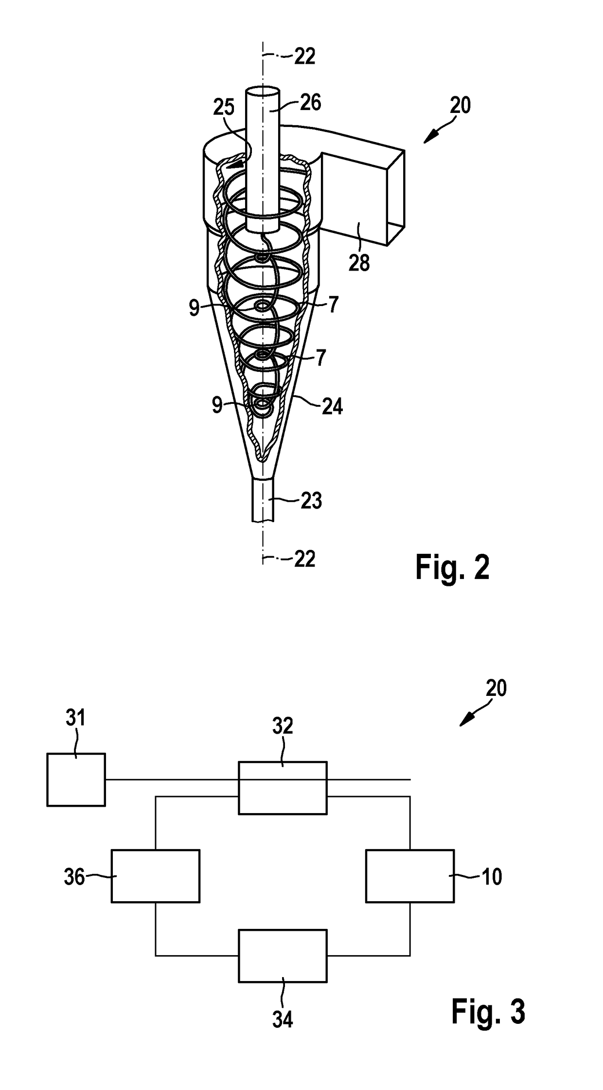 Device and method for separating dirt particles from the working medium of a turbine