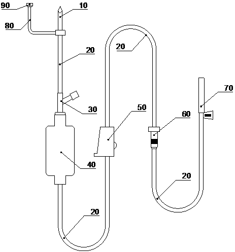 Automatic stop liquid infusion set